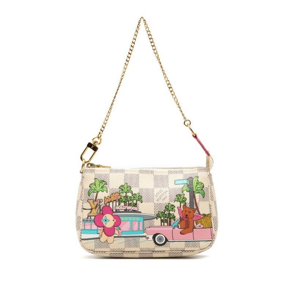 Louis Vuitton Damier Azur Vivienne Mini Pochette Accessoires Pouch Mini